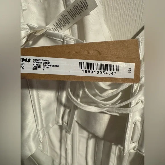 SKIMS  Woven Shine Corset Mini Dress Small - Picture 10 of 13